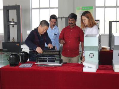 Indian customers visit and inspect the Liangong testing machine factory